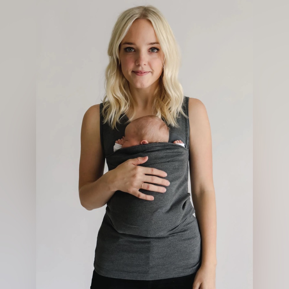 Lulabu soothe shirt tank baby wearing